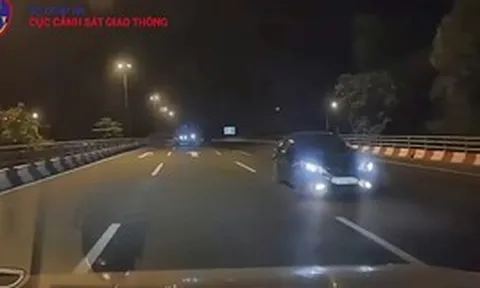 Xử phạt tài xế ô tô đi ngược chiều trên Đại lộ Thăng Long