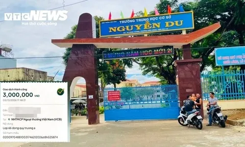 Làm rõ vụ thu 3 triệu đồng/lớp chuyển vào tài khoản làm 'quỹ trường'