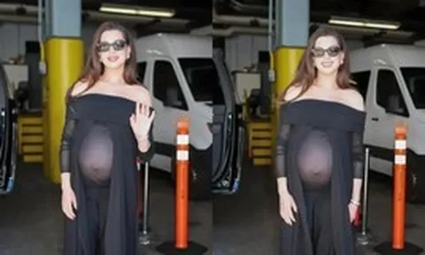 Anne Hathaway mang thai lần ba ở tuổi U50, tự tin khoe bụng bầu với trang phục xuyên thấu nhưng lại gây ra nhiều tranh luận