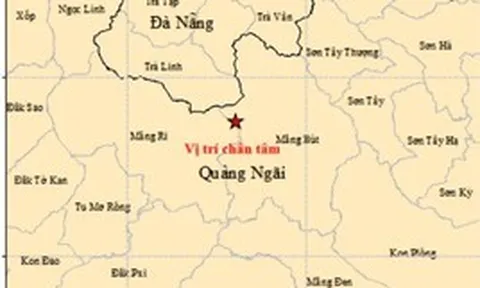 Liên tiếp 4 trận động đất xảy ra ở xã miền núi Quảng Ngãi