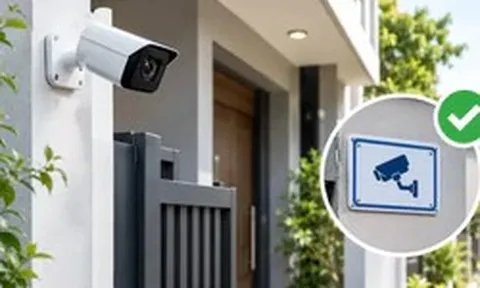 Lắp camera trước cửa nhà riêng không có biển cảnh báo có thể bị phạt đến 20 triệu đồng