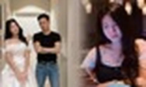 Phản ứng đáng yêu của con gái Mạnh Trường khi xem cảnh bố hôn bạn diễn