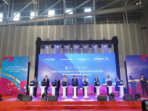 Chính thức khai mac Triển lãm Quốc tế lần thứ 20 về máy và thiết bị ngành công nghiệp Đóng gói Bao bì và In ấn (VietnamPrintPack 2022)