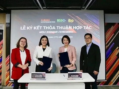 Lễ ký kết hợp tác giữa Alibaba Entrepreneurs Fund (AEF), IBP và BSSC cùng chuỗi “Innovation Workshop Series”