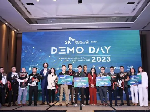 Top 3 SKSF 2023 đã gọi tên các startup nhận giải cao nhất của chương trình là khoản tài trợ 50.000 USD/startup