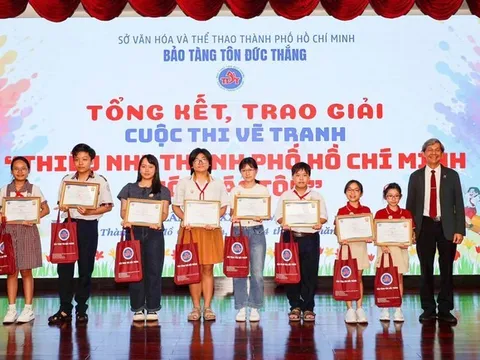 20 năm cuộc thi vẽ tranh Thiếu nhi Thành phố Hồ Chí Minh với Bác Tôn: Bồi đắp tình yêu lịch sử qua từng nét vẽ