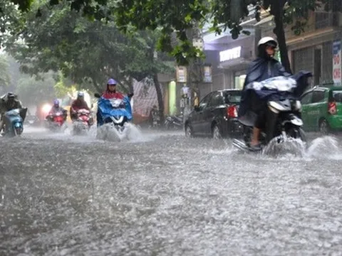 Chiều tối nay, nhiều khu vực sẽ có mưa to đến rất to