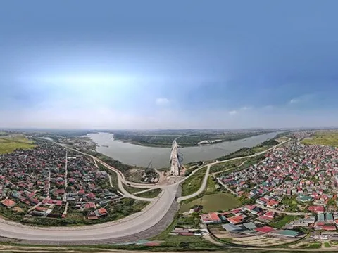 Ngắm cây cầu vòm thép cao nhất Việt Nam dự kiến thông xe trong tháng 9/2023