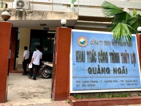 Công ty khai thác công trình Thủy lợi Quảng Ngãi sai phạm đấu thầu
