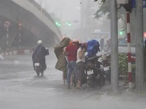 Chiều tối nay, nhiều khu vực ở Bắc Bộ có mưa to đến rất to