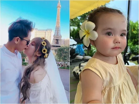 Chào đời nặng 3,7kg, con gái quốc tịch Mỹ của hot girl Huế Múi Xù hiện hơn 2 tuổi, xinh như thiên thần