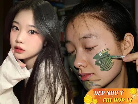 Da trắng sáng, ẩm mềm như ngậm nước nhờ đắp mặt từ loại hạt dân dã được ví như “ngọc lục bảo” của người nghèo