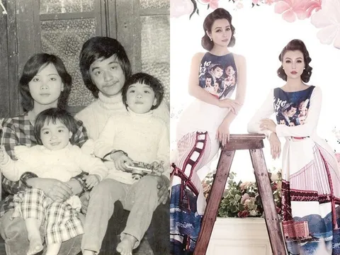 "Cô Trúc" Mai Thu Huyền khoe ảnh gia đình: Mẹ ruột thời trẻ xinh như mộng, hai con gái đều thừa hưởng "gen cực phẩm"