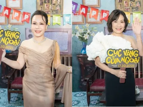 Hồng Đào, Việt Hương "hack tuổi", gợi cảm với váy lệch vai