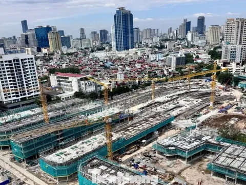 Cận cảnh công trường nghìn tỷ trên khu 'đất vàng' Giảng Võ