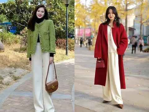 Kiểu quần mùa đông chỉnh dáng siêu đỉnh hơn quần ống rộng, giúp chân thon dài lại ấm áp hơn quần jeans