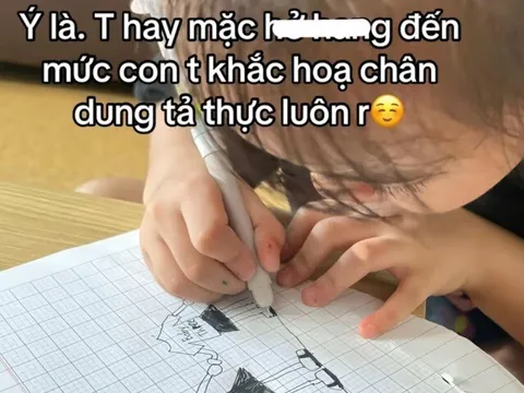 Mẹ hay mặc hở ở nhà, con gái vẽ mẹ thật đến từng chi tiết khiến dân tình cười nghiêng ngả