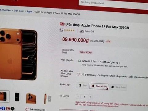 Apple thu hơn 2.500 tỷ đồng trên sàn TMĐT trong quý III/2025