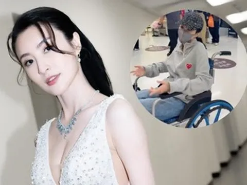 Diễn viên Lâm Hạ Vy bị tai nạn khi quay phim, phải ngồi xe lăn sau ồn ào phá sản