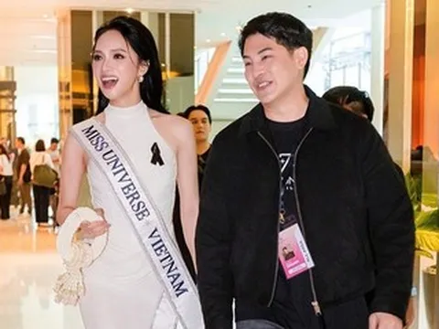 Hoa hậu Hương Giang được săn đón như ngôi sao ở Miss Universe 2025