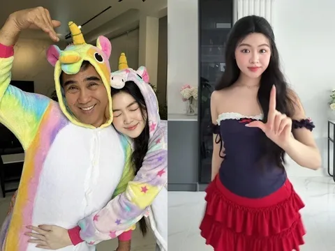 Quyền Linh chiều con gái, 56 tuổi "hóa thú" nhảy dễ thương cùng ái nữ, bà xã chẳng ngại mà còn vào khen nịnh