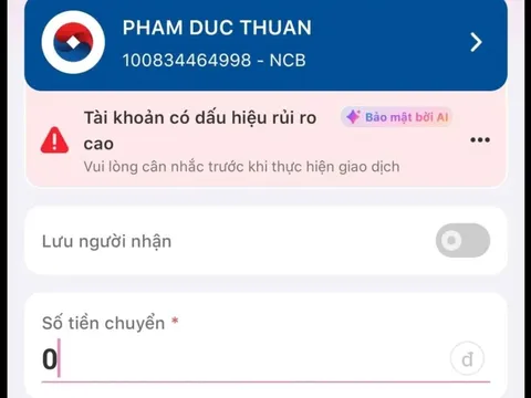 Đang định chuyển tiền vào tài khoản NCB 100834464998 cho shipper, một dòng bất thường trên MoMo khiến cô gái "quay xe" khẩn cấp