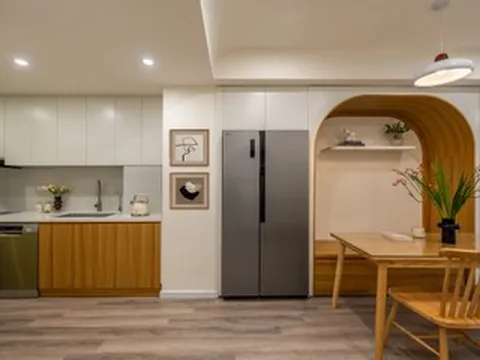 Gia đình Hà Nội chi 500 triệu đồng cải tạo căn hộ 70m2 thành 4 phòng ngủ