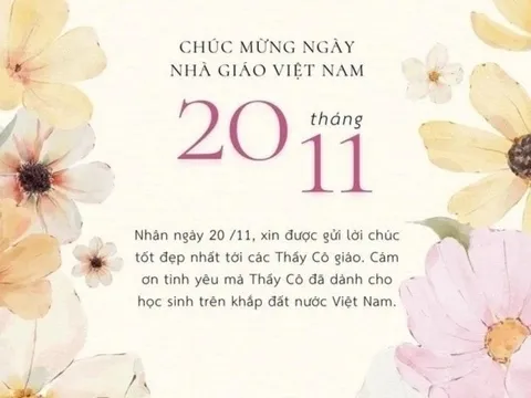 Lời chúc ngắn gọn và ý nghĩa ngày Nhà giáo Việt Nam 20/11