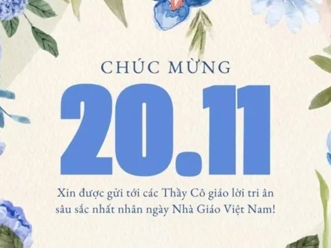 Lời chúc 20/11 dành cho cô giáo mầm non, thầy cô giáo chủ nhiệm