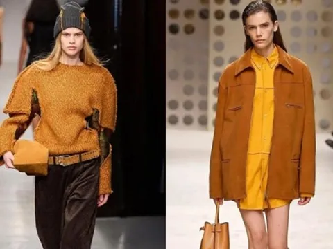 Kết hợp cam và nâu cho phong cách mùa đông hoàn hảo