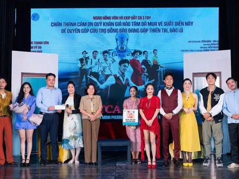 NSND Hồng Vân và nhiều nghệ sĩ chung tay ủng hộ đồng bào vùng lũ