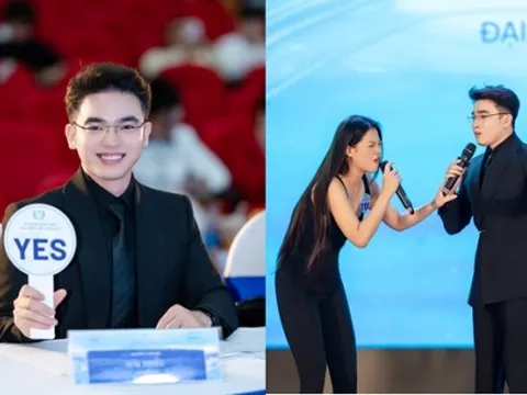 MC Hải Triều lịch lãm chấm thi ''Hoa hậu sinh viên Hoà bình Việt Nam 2025''