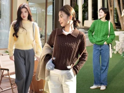 5 combo áo len với quần đẹp bất bại, cả người như được bật filter vừa trẻ xinh vừa cao ráo