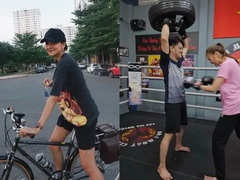 Sao Việt khỏe đẹp: Thanh Hằng tập Muay Thái đốt mỡ thừa, dáng săn chắc