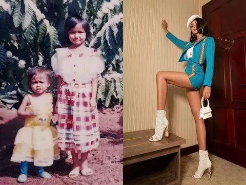 H'Hen Niê khoe ảnh hồi nhỏ chứng minh con giống mẹ, dân tình lại phát hiện cô có tố chất hoa hậu từ bé