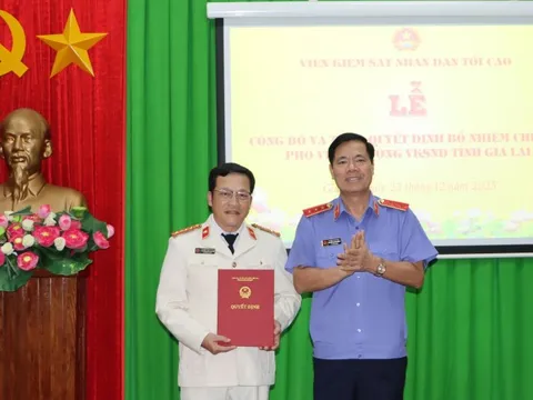 Ông Nguyễn Quốc Doanh được bổ nhiệm giữ chức Phó Viện trưởng VKSND tỉnh Gia Lai