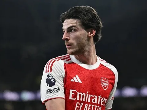 Declan Rice đạt đến những đỉnh cao mới đáng kinh ngạc tại Arsenal