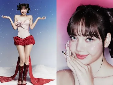 Lisa rạng rỡ trong thiết kế Giáng sinh của nhà mốt Việt