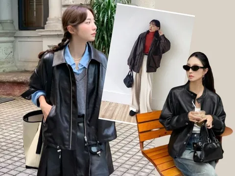 Từ ngày biết 8 cách phối đồ với áo khoác da sành điệu mà không bị "một màu", tôi mặc lên ai cũng khen trẻ đẹp