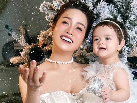 Diễn viên Nhật Kim Anh mừng sinh nhật tròn một tuổi của con gái