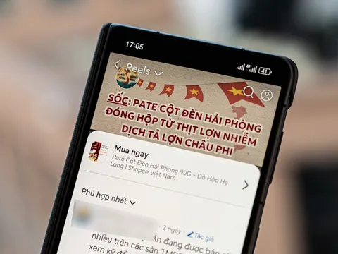 Trên làm nội dung bóc phốt, phía dưới kêu gọi 'mua ngay' Pate cột đèn