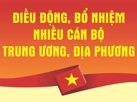 Nhân sự trong tuần: Điều động, bổ nhiệm nhiều cán bộ Trung ương, địa phương
