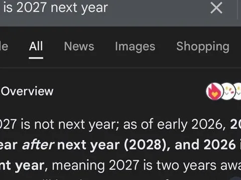 Hài hước chuyện AI của Google nhất quyết khẳng định năm sau không phải là 2027