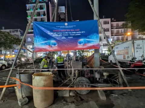 Tuyến metro số 2 Bến Thành - Tham Lương triển khai máy TBM khoan ngầm