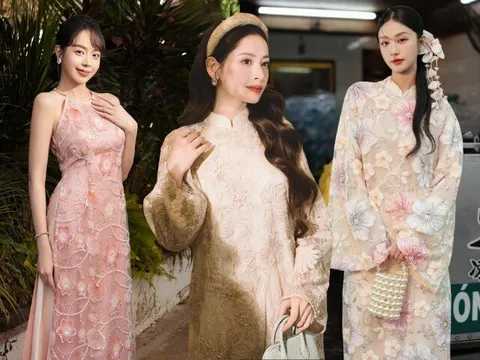 Chưa biết mua áo dài Tết kiểu gì, chị em tham khảo loạt mẫu nâng tông da lại tôn dáng từ các mỹ nhân Việt
