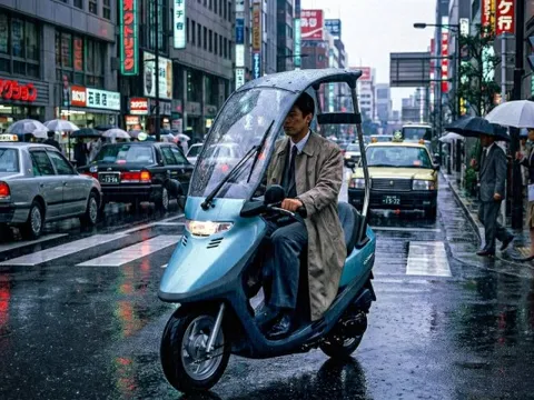 Honda Cabina: siêu phẩm xe tay ga có mái che và gạt nước thập niên 90 thách thức mọi giới hạn vật lý