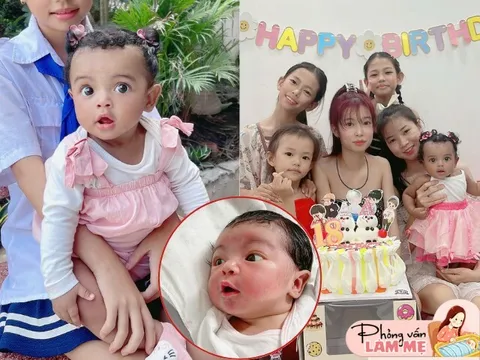 Gái xinh TPHCM đẻ 7 con, có em bé tóc xoăn da đen, diện mạo khác hẳn bố mẹ, bác sĩ thốt lên: Quá đẹp!