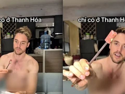 Khách Tây phát cuồng khi thử đặc sản Thanh Hoá nhưng điều dân mạng chú ý lại là cách ăn của anh