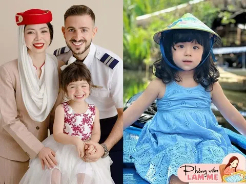 Phải lòng chàng phi công ngoại quốc, hotgirl TVHK Hưng Yên đẻ con gái cực phẩm, tấm tắc nuôi con ở Dubai sướng