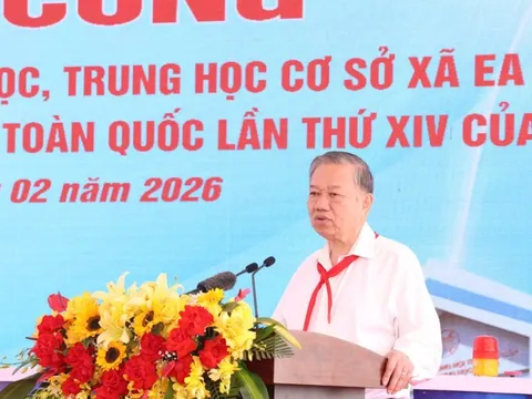 Tổng Bí thư Tô Lâm dự lễ khởi công Trường Phổ thông nội trú tại Đắk Lắk